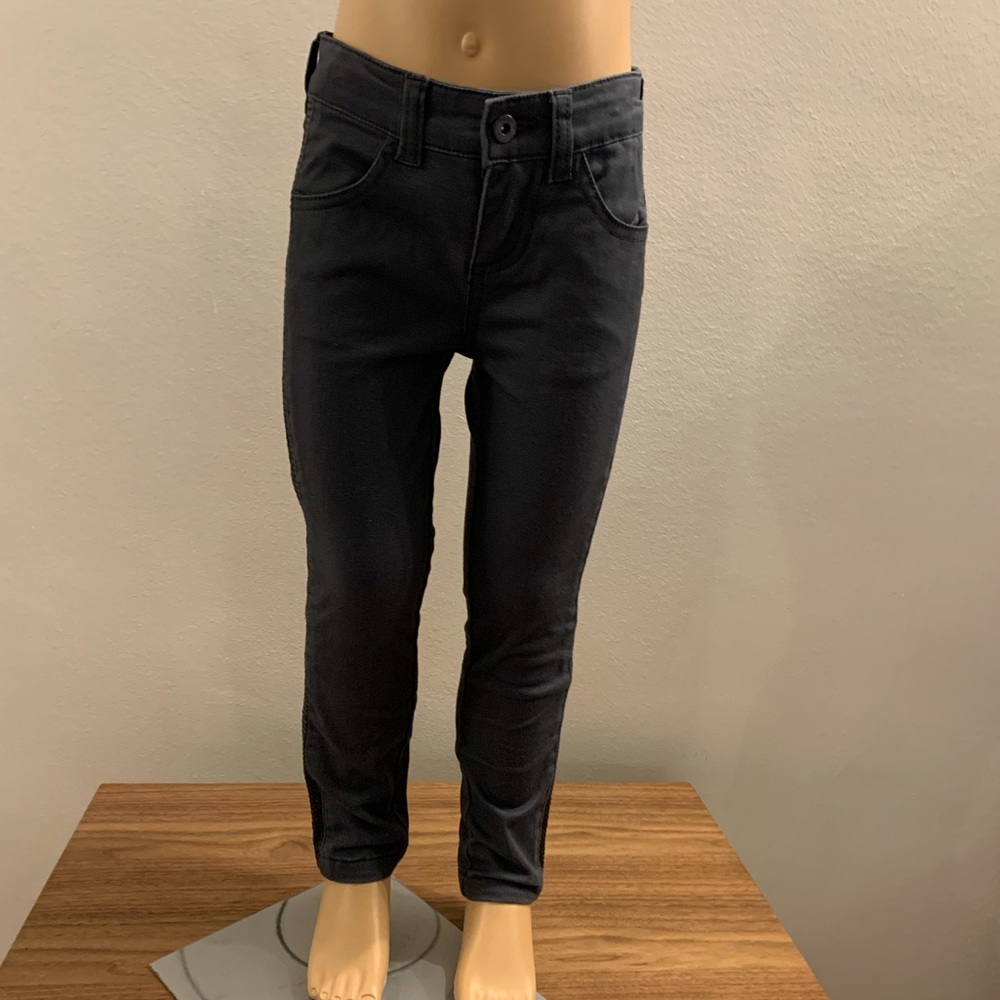 Billieblush Little Girls Texido Pants In Grey NWT.